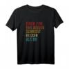 Einer von uns Beiden schiesst besser als du Schießsport T-Shirt  Lustiges Geschenk für Sportschützen, Jäger & Bogenschützen zu Weihnachten & Vatertag