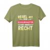 Regel Nr.1 er hat Recht Schulbegleiter T-Shirt  Das perfekte Geschenk für Schulbegleiter, Schulassistenten und Inklusionshelfer