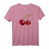 Rote Kirschen Cherry T-Shirt  Trendige Fruchtbekleidung für die ganze Familie, ideales Geschenk für Freunde, Mama, Papa & Kinder