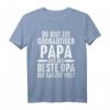 Ein großer Papa und der beste Opa T-Shirt  Persönliches Geschenk für Vatertag & Großvater mit liebevollem Spruch