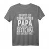Ein großer Papa und der beste Opa T-Shirt  Persönliches Geschenk für Vatertag & Großvater mit liebevollem Spruch