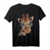 Gute Zeit Giraffe Polizei Sonnenbrille T-Shirt  Lustiges Tier- und Safari-Geschenk für Geburtstage, Weihnachten, Vatertag und Feiern