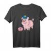 Pig Cop & Donut Lustiges Polizei T-Shirt - Humorvolles Geschenk für Polizisten, Polizei-Absolventen & Sarkastische Polizei-Mitarbeiter