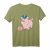 Pig Cop & Donut Lustiges Polizei T-Shirt - Humorvolles Geschenk für Polizisten, Polizei-Absolventen & Sarkastische Polizei-Mitarbeiter