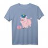 Pig Cop & Donut Lustiges Polizei T-Shirt - Humorvolles Geschenk für Polizisten, Polizei-Absolventen & Sarkastische Polizei-Mitarbeiter