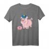 Pig Cop & Donut Lustiges Polizei T-Shirt - Humorvolles Geschenk für Polizisten, Polizei-Absolventen & Sarkastische Polizei-Mitarbeiter