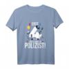 Kinder 4. Geburtstag Junge Geschenk T-Shirt - Lustiges Polizei Motiv mit Feuerwehrauto & Abzeichen für Geburtstag & Party