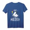 Kinder 4. Geburtstag Junge Geschenk T-Shirt - Lustiges Polizei Motiv mit Feuerwehrauto & Abzeichen für Geburtstag & Party