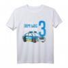 Polizei Kinder Geburtstag Shirt für Jungen - 3 Jahre Langarmshirt mit Polizeiauto & Spruch für kleine Polizisten