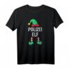 Polizei Elf Partnerlook Familien Outfit für Weihnachten - Lustiges Weihnachts-T-Shirt für Männer, Ehemann & Sohn, Festliche Familienkleidung