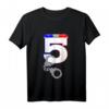 Kinder 5 Geburtstag Polizei Polizist Jungen T-Shirt - Perfektes Geschenk für Polizei- und Detektivfans zum 5. Geburtstag