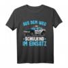 Kinder Einschulung Junge T-Shirt | Schulanfang Shirt mit Polizei-Motiv für Jungen - Lustiges Geschenk zum Schulstart