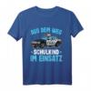 Kinder Einschulung Junge T-Shirt | Schulanfang Shirt mit Polizei-Motiv für Jungen - Lustiges Geschenk zum Schulstart