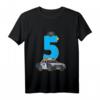Kinder Geburtstag Polizei Auto T-Shirt - Perfektes Geschenk für 5-jährige Jungen und Mädchen zum Geburtstag, mit coolem Polizei-Design