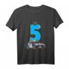 Kinder Geburtstag Polizei Auto T-Shirt - Perfektes Geschenk für 5-jährige Jungen und Mädchen zum Geburtstag, mit coolem Polizei-Design