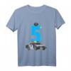 Kinder Geburtstag Polizei Auto T-Shirt - Perfektes Geschenk für 5-jährige Jungen und Mädchen zum Geburtstag, mit coolem Polizei-Design