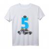 Kinder Geburtstag Polizei Auto T-Shirt - Perfektes Geschenk für 5-jährige Jungen und Mädchen zum Geburtstag, mit coolem Polizei-Design