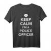 Keep Calm Polizist T-Shirt  Klassisch geschnittenes Polizeishirt für Polizisten und als Geschenk
