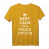 Keep Calm Polizist T-Shirt  Klassisch geschnittenes Polizeishirt für Polizisten und als Geschenk