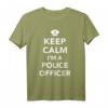Keep Calm Polizist T-Shirt  Klassisch geschnittenes Polizeishirt für Polizisten und als Geschenk