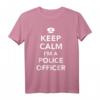 Keep Calm Polizist T-Shirt  Klassisch geschnittenes Polizeishirt für Polizisten und als Geschenk