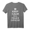 Keep Calm Polizist T-Shirt  Klassisch geschnittenes Polizeishirt für Polizisten und als Geschenk