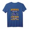 Herren Lustig Polizei Polizist Unterschätze niemals einen Spruch T-Shirt - Witziges Geschenk für Polizisten, Beamte in Rente & Kriminalpolizisten