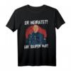 Hochzeit Poltern JGA Polizist Polizei Poltern Police Officer T-Shirt - Lustiges Outfit für Junggesellenabschied & Polterabend