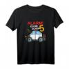 Kinder Geburtstagsshirt 5 Jahre Polizei Auto mit Aufschrift 'Alarm, ich bin schon Fünf'  Perfekt für Polizei-Themenparty, Kindergarten & Schule