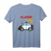 Kinder Geburtstagsshirt 5 Jahre Polizei Auto mit Aufschrift 'Alarm, ich bin schon Fünf'  Perfekt für Polizei-Themenparty, Kindergarten & Schule