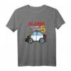 Kinder Geburtstagsshirt 5 Jahre Polizei Auto mit Aufschrift 'Alarm, ich bin schon Fünf'  Perfekt für Polizei-Themenparty, Kindergarten & Schule