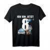Kinder 8. Geburtstag Polizei T-Shirt - Süßes Geschenk für 8-Jährige, Jungen und Mädchen, mit Polizei, Polizeihunden & Autos