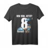 Kinder 8. Geburtstag Polizei T-Shirt - Süßes Geschenk für 8-Jährige, Jungen und Mädchen, mit Polizei, Polizeihunden & Autos