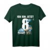 Kinder 8. Geburtstag Polizei T-Shirt - Süßes Geschenk für 8-Jährige, Jungen und Mädchen, mit Polizei, Polizeihunden & Autos