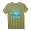 Swimmer Tees: Eat Sleep Swim Repeat T-Shirt  Lustiges Wasser- und Schwimmliebhaber-Shirt für Damen und Herren, Perfekt als Geschenk