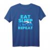 Swimmer Tees: Eat Sleep Swim Repeat T-Shirt  Lustiges Wasser- und Schwimmliebhaber-Shirt für Damen und Herren, Perfekt als Geschenk