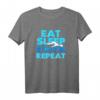 Swimmer Tees: Eat Sleep Swim Repeat T-Shirt  Lustiges Wasser- und Schwimmliebhaber-Shirt für Damen und Herren, Perfekt als Geschenk