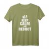 Lustiges Keep Calm Reboot Unix Admin T-Shirt  Perfektes Geschenk für Nerds, Admins und IT-Profis zu Geburtstag, Weihnachten oder Ostern