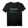 Lustiges Programmierer T-Shirt mit Definition 'Programmer'  Originelles Geschenk für Entwickler, IT-Profis & Tech-Enthusiasten zu Geburtstag & Festen