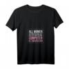 Damen Feinster Computer Programmierer Geschenk Fun T-Shirt mit V-Ausschnitt - Perfektes Geburtstags- und Nerd-Geschenk für Frauen