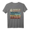 Coder Informatiker Admin 6 Stages of Debugging Programmierer T-Shirt  Originelles Geschenk für Entwickler, Systemadministratoren & Hacker
