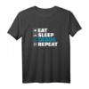 Eat Sleep Debug Repeat Entwickler Programmierer T-Shirt  Perfektes Geschenk für IT-Profis, Nerds und Coding-Enthusiasten