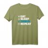 Eat Sleep Debug Repeat Entwickler Programmierer T-Shirt  Perfektes Geschenk für IT-Profis, Nerds und Coding-Enthusiasten