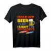 Hold My Beer While I Light My Fireworks - Lustiges Pyrotechnik T-Shirt für Feuerwerksfans und Pyrotechniker als Silvester-Geschenk