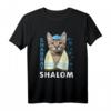 Funny Jewish Sabbat T-Shirt mit Katze und Kippa  Lustiges jüdisches Geschenk für Shabbat, Freunde & Familie