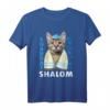 Funny Jewish Sabbat T-Shirt mit Katze und Kippa  Lustiges jüdisches Geschenk für Shabbat, Freunde & Familie
