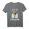 Funny Jewish Sabbat T-Shirt mit Katze und Kippa  Lustiges jüdisches Geschenk für Shabbat, Freunde & Familie