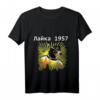 Hund im Weltraum LAIKA 1957 Raumfahrt T-Shirt  Geschenkidee für Tier- und Raumfahrtfans, Geburtstags- & Weihnachtsgeschenk