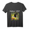 Hund im Weltraum LAIKA 1957 Raumfahrt T-Shirt  Geschenkidee für Tier- und Raumfahrtfans, Geburtstags- & Weihnachtsgeschenk