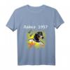 Hund im Weltraum LAIKA 1957 Raumfahrt T-Shirt  Geschenkidee für Tier- und Raumfahrtfans, Geburtstags- & Weihnachtsgeschenk